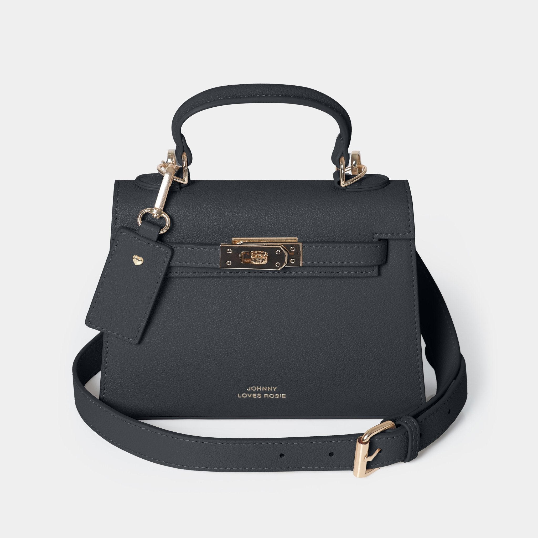 Willow Top Handle Tote Bag Black
