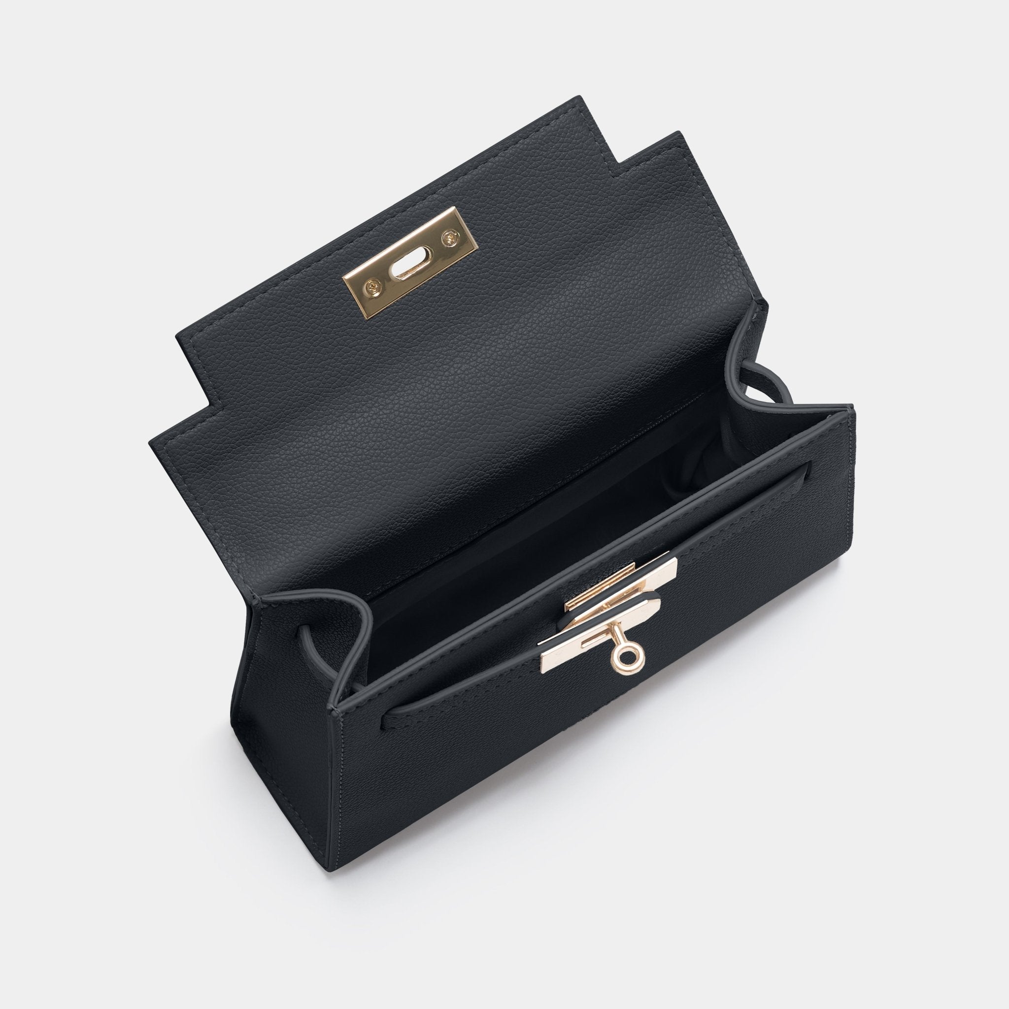 Willow Top Handle Tote Bag Black